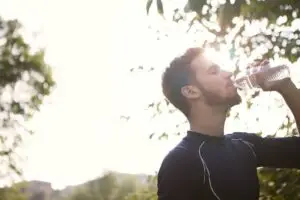 being hydrated