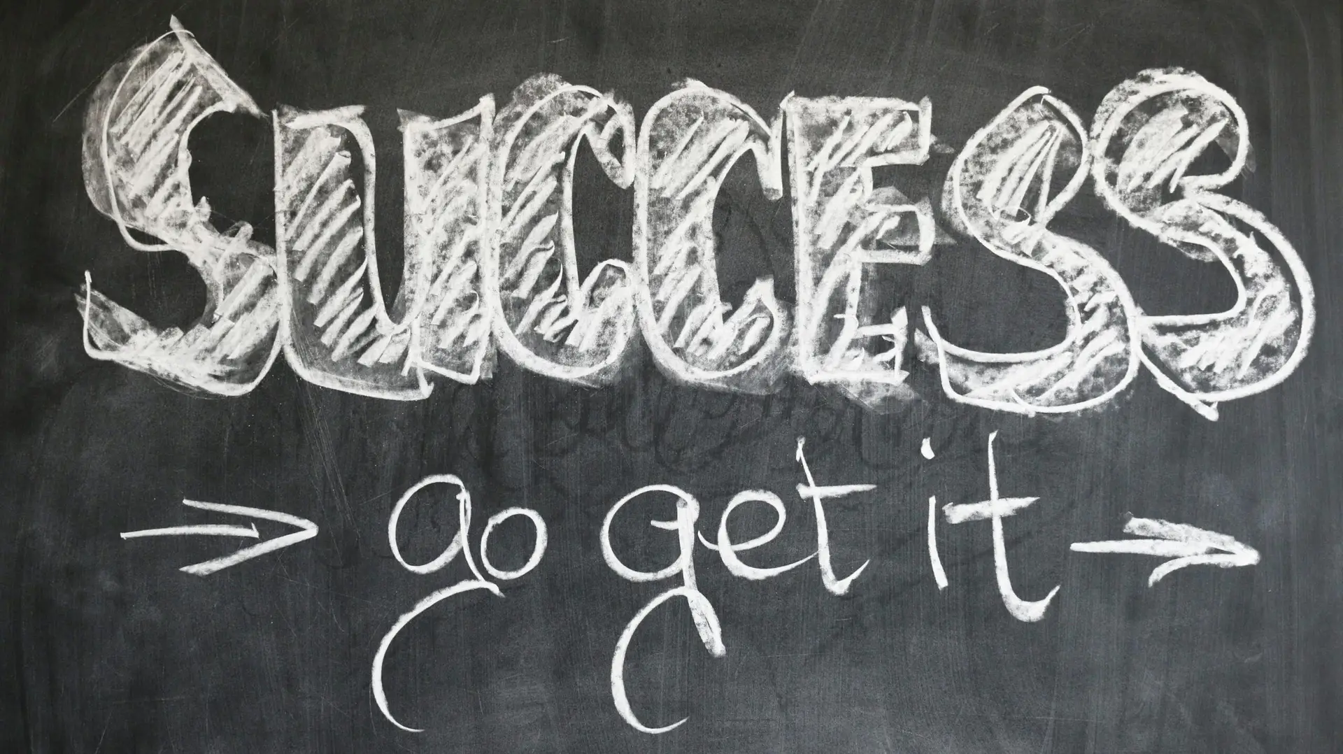 Rational Emotive Behavior Therapy (REBT) – The Science of Programming Your Mind! Motivational chalkboard with 'Success - go get it' written in chalk.